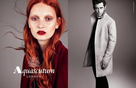 CODIE YOUNG FRONTS AQUASCUTUM’S FALL 2013 CAMPAIGN