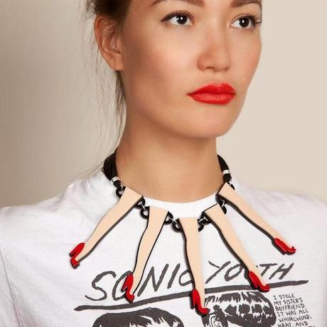 Crush Of The Day: Yazbukey Red Legs Necklace