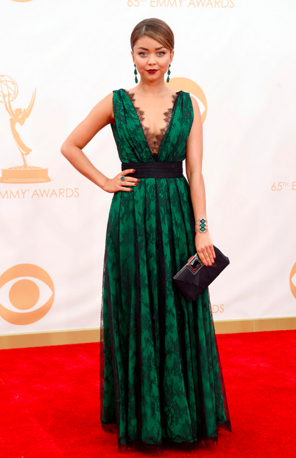 Sarah Hyland Emerald Green dress