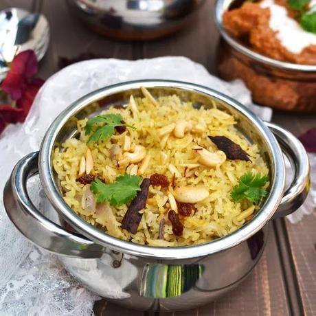 Zafrani Pulao/ Saffron Rice/ Hyderabadi Zafrani Pulao