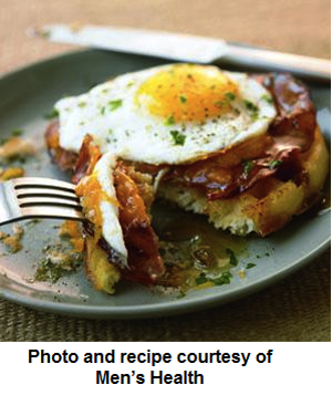 Breakfast Weight Loss Recipe: Waffles, Ham & Egg
