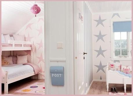 A girl and a boy sharing a kids' room
