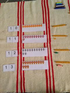 Montessori Maths {Multiplication and Sequin Board}