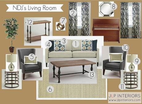 E-Design: NDJ's Living Room