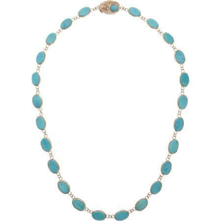 Sandra Dini turquoise Riviere necklace