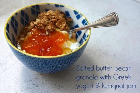 Salted butter pecan granola Granola with kumquat jam_Feed Me Dearly