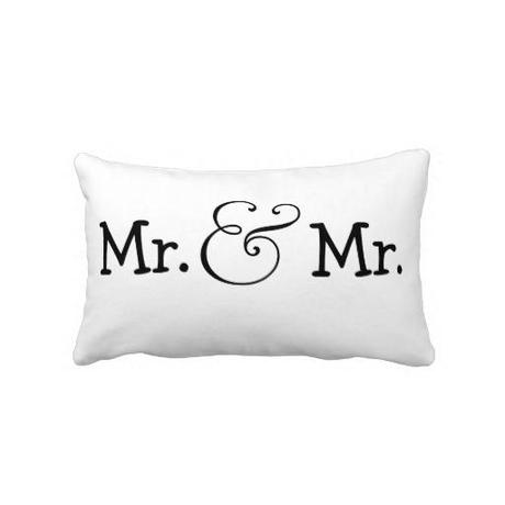 two grooms throw pillow