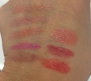 Pur Minerals Lip Gloss Sticks Swatches