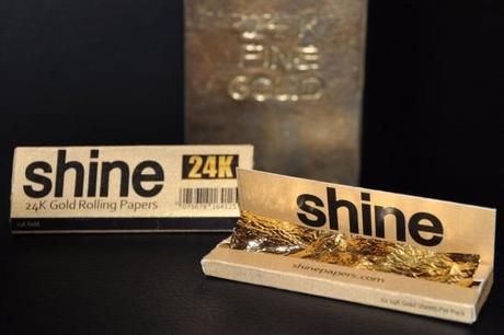 Shine 24kt gold rolling papers