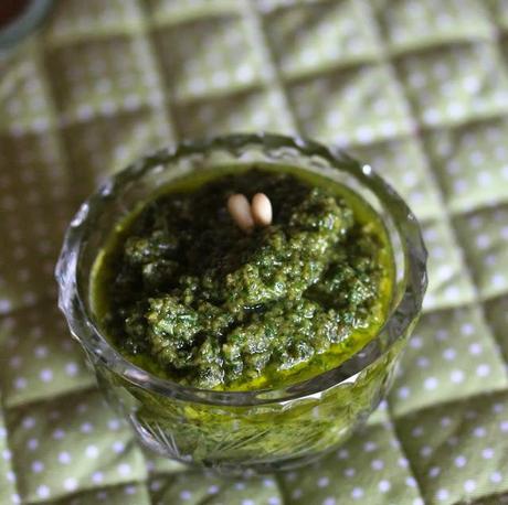 Vegan Basil Pesto Straight from the Garden