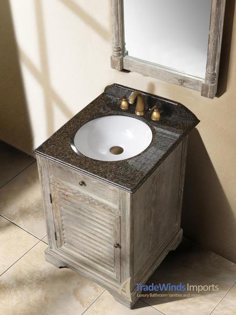 The Prata country bathroom vanity is warm and welcoming