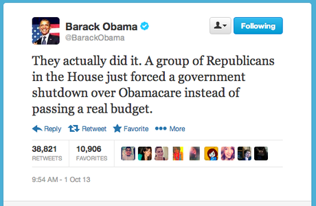 Obama Blames the Republicans
