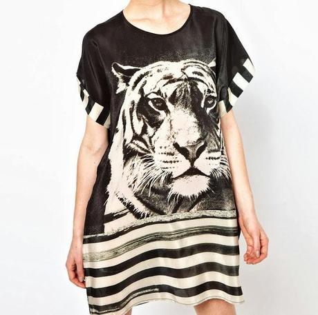 Pick Of The Day: Emma Cook Tiger Stripe Print Silk Kaftan