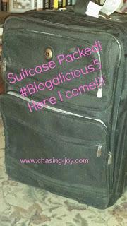 Packed for Blogalicous, #Blogalicious5, Joy!!!!