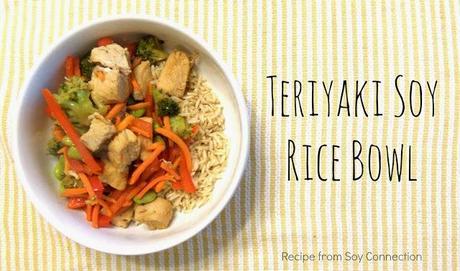 Teriyaki Soy Rice Bowl Recipe from Soy Connection #ad