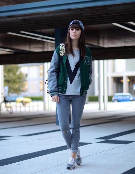 outfit ivyrevel shirt all gray bomber jacket