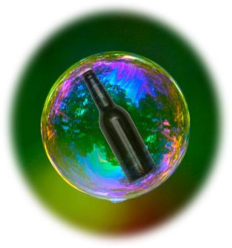 beer bubble craft beer bottle