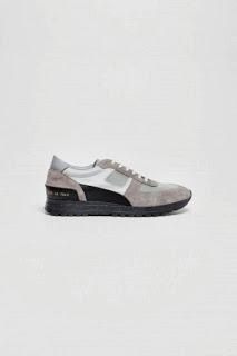 Get Bigger With A Trainer!:  Common Projects Mountain Track Grey Trainers