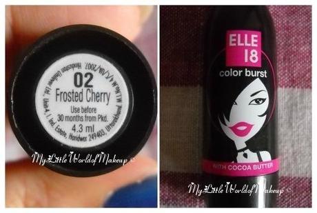 ELLE 18 COLOR POPS LIPSTICK IN FROSTED CHERRY