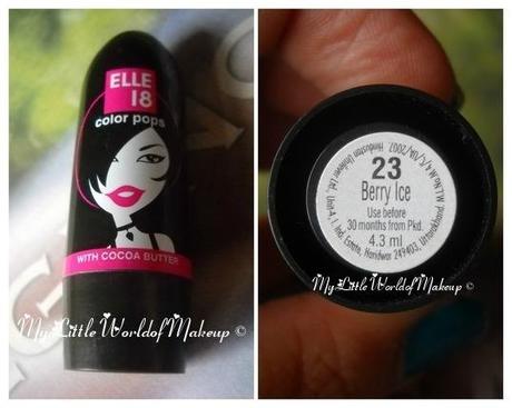ELLE 18 COLOR POPS LIPSTICK IN BERRY ICE