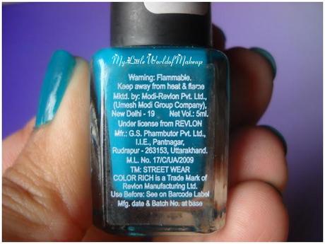 REVLON STREETWEAR COLOR RICH NAIL ENAMEL IN OCEAN BLUE