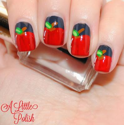 Falling For Nail Art Challenge - Bobbing For Apples