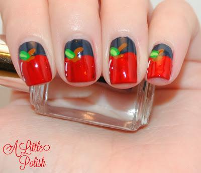 Falling For Nail Art Challenge - Bobbing For Apples