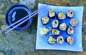 Quinoa Sushi with Sweet Potato and Avocado