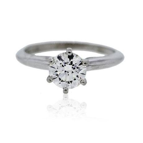 0.78Ct Round Diamond Engagement Ring