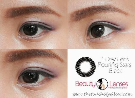 REVIEW | BeautyLenses 1Day Lens Pouring Stars Black