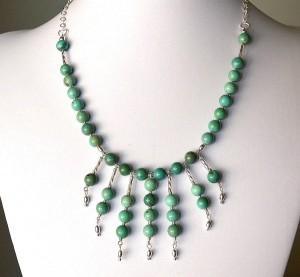 Statement Necklace Kingman Turquoise