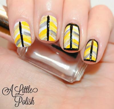 Pittsburgh Sports Themed Nails