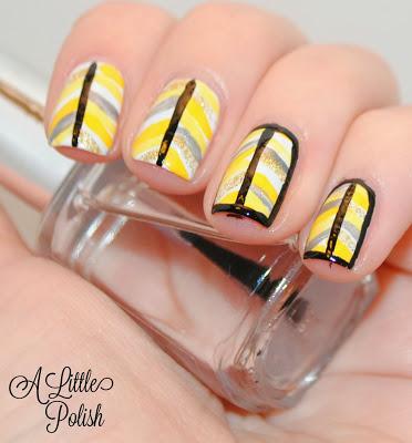 Pittsburgh Sports Themed Nails