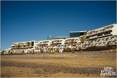 View of Sandos Papagayo hotel from the beach 