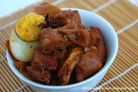 Soya Sauce Braised Firm Tofu/ Soya Sauce Braised Pork