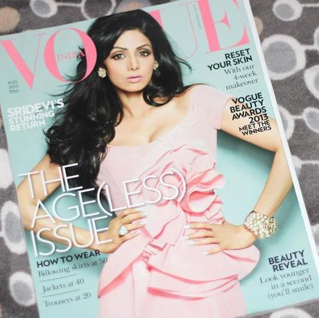 Did Sridevi Impress on VOGUE August 2013 Cover Page?