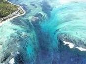 Natural Aerial Illusion Underwater Waterfall