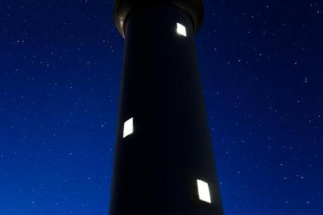 stars behind split point lighthouse