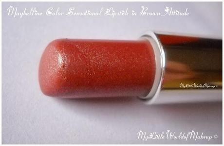 Maybelline Colorsensational Lipstick in BROWN ATTITUDE.