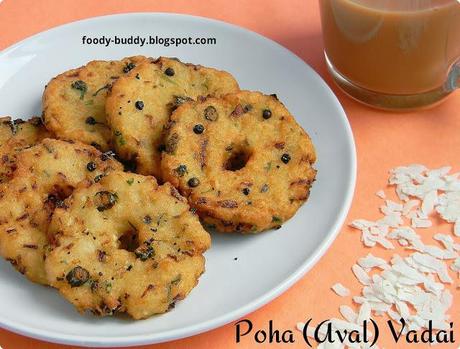 EASY AVAL VADAI | POHA VADA | RICE FLAKES FRITTERS