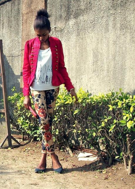 Graphic Tee and Floral Pants