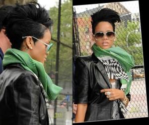 rihanna in scarf 300x253 Designer Scarf Wrap It Up with Style