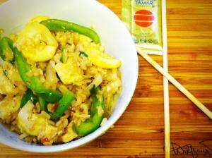 Zucchini Basil Fried Rice