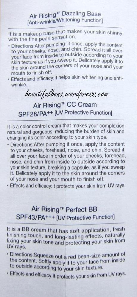 Sum 37 Air Rising CC Cream info