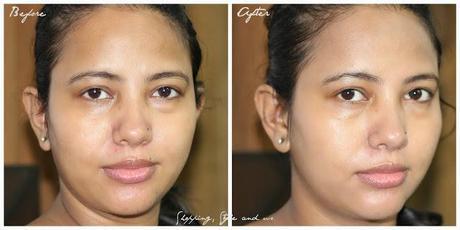 Olay_Day_Cream_Touch_Of_Foundation_Review_Before and After Pictures