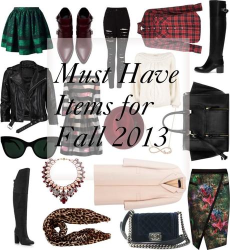 Musthave items for fall 2013