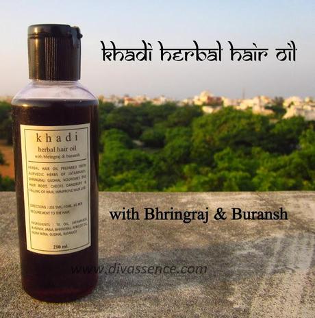 Khadi Herbal Hair Oil With Bhringraj and Buransh: Review