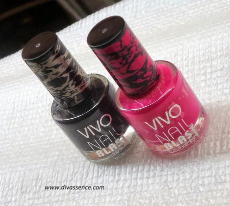 Vivo Nail Blast: Thunder & Brightest Pink:  Review/Swatches