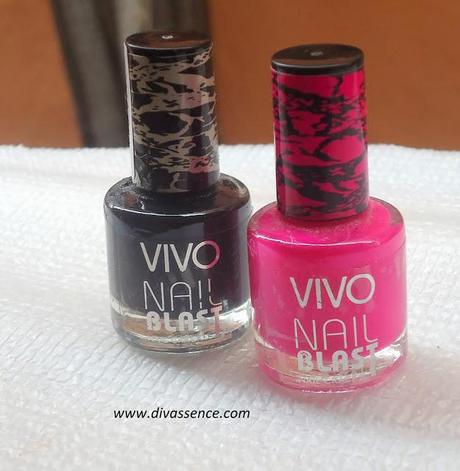 Vivo Nail Blast: Thunder & Brightest Pink:  Review/Swatches