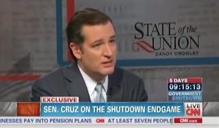 Ted Cruz Takes On CNN's Candy Crowley Over Gov Shutdown (Video)